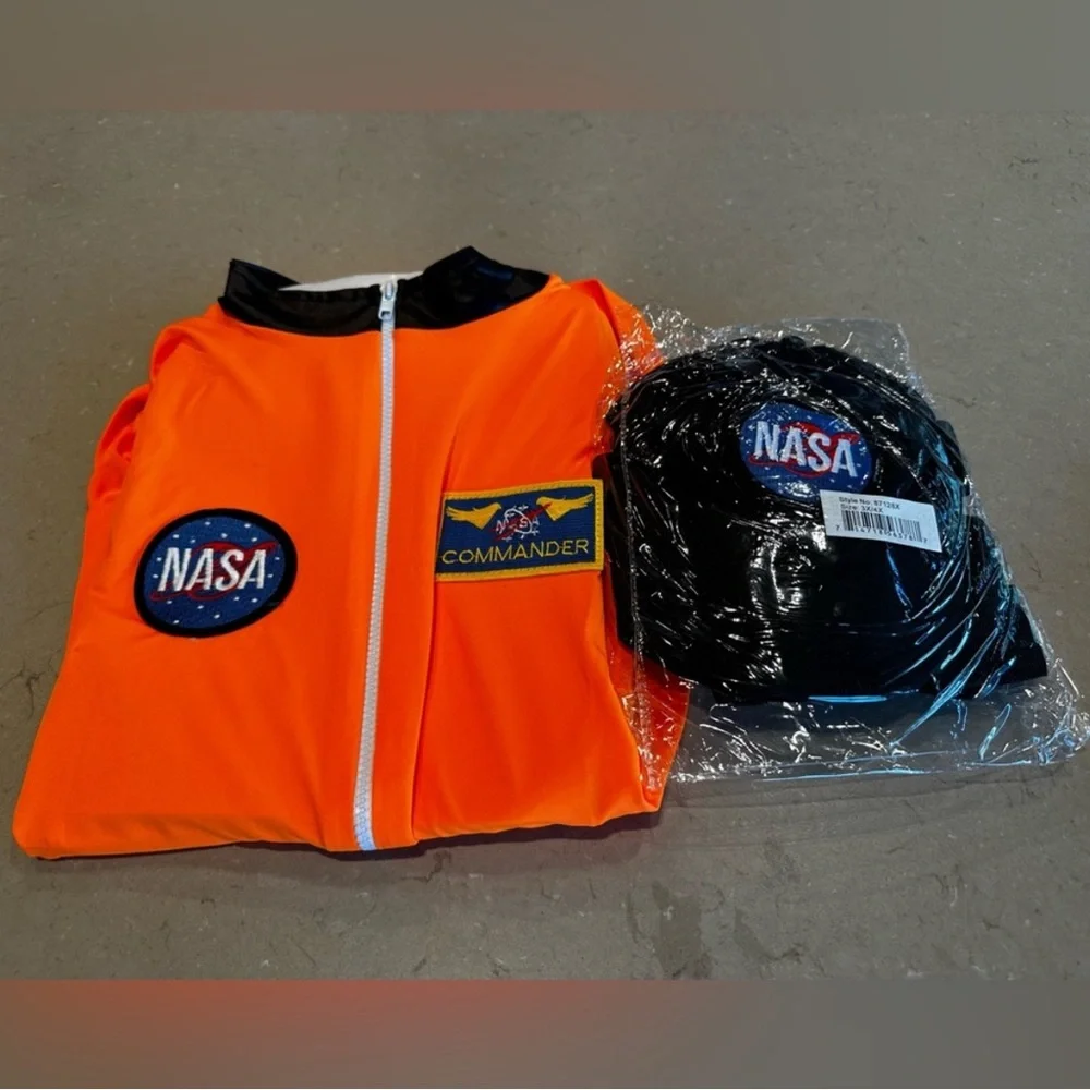Leg Avenue Space Commander Orange Romper Costume - Picture 2 of 4